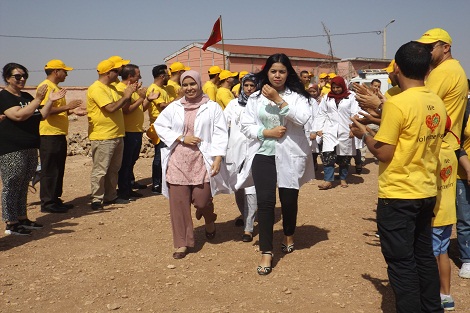 DHLتقتحم مجال التعليم وتساهم في ترميم مدرسة دار الشافعي2 بسطات