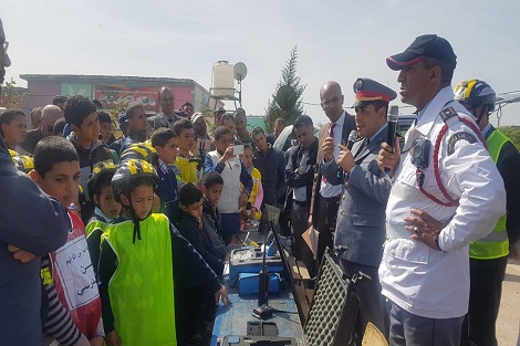 تلاميذ مجموعة مدارس “الكرايم” بسطات يبدعون في موضوع السلامة الطرقية