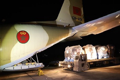 مدينة بيرا.. وصول المساعدة الإنسانية العاجلة الموجهة إلى الموزمبيق بتعليمات ملكية سامية