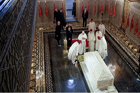 قداسة البابا فرانسيس يزور ضريح محمد الخامس
