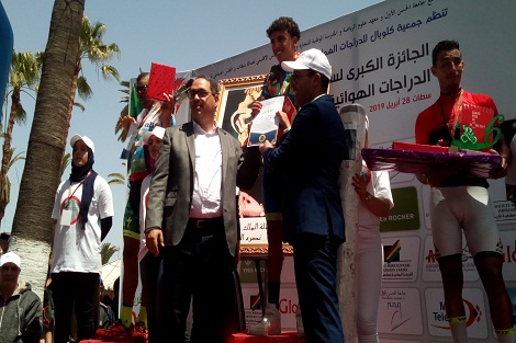 أسدل الستار على الجائزة الكبرى لسباق الدراجات الهوائية بسطات