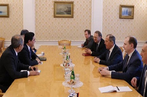 بوريطة يتباحث بموسكو مع وزير الشؤون الخارجية الروسي