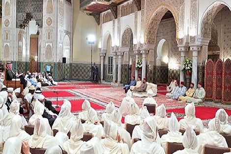 أمير المؤمنين يترأس الدرس الرابع من سلسلة الدروس الحسنية الرمضانية