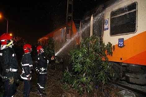 قطار يضطر للتوقف إثر اشتعال حريق بمرحاض إحدى العربات