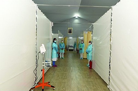 وتيرة إنجاز المستشفى الميداني بالدار البيضاء تسير وفق البرنامج الزمني المحدد للمشروع