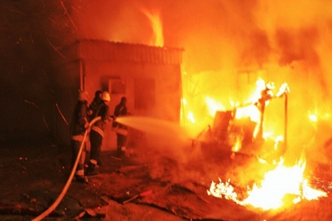 مصرع رجل ستيني في حريق مهول  بوادي زم