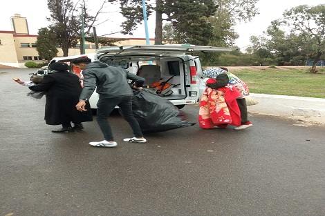 نقل سيدة عشرينية بمعية أبنائها الثلاث إلى الخيرية الإسلامية بسطات