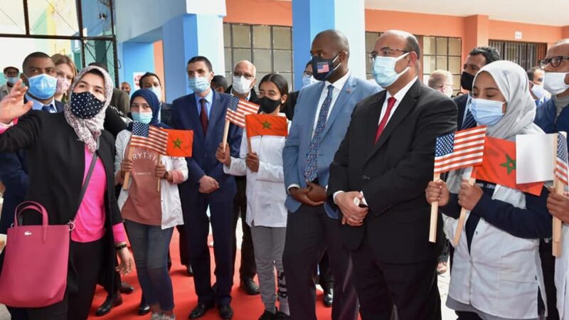 زيارة القنصل العام للولايات المتحدة الأمريكية للأكاديمية الجهوية للتربية والتكوين لجهة مراكش آسفي