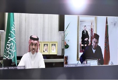 ناصر بوريطة يجري مباحثات مع نظيره السعودي