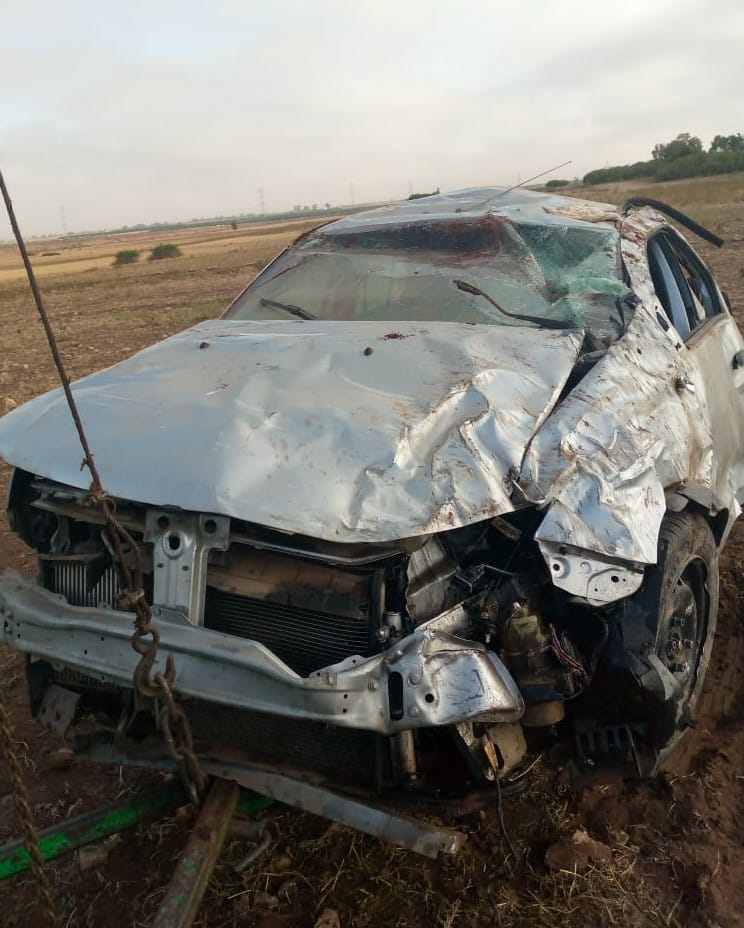 انقلاب سيارة تنهي حياة ثلاثة اشخاص ضواحي سطات