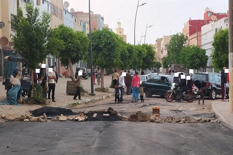 ساكنة شارع عبد  الكريم الخطابي بسطات تطالب من السلطات الإقليمية التدخل