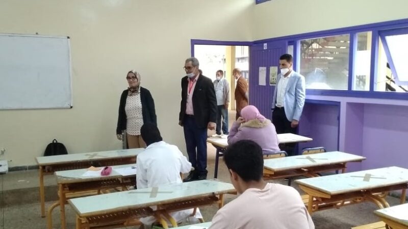 الامتحان الجهوي الموحد للسنة أولى بكالوريا “دورة 2021” بالمديرية الإقليمية عين الشق مر في ظروف جيدة