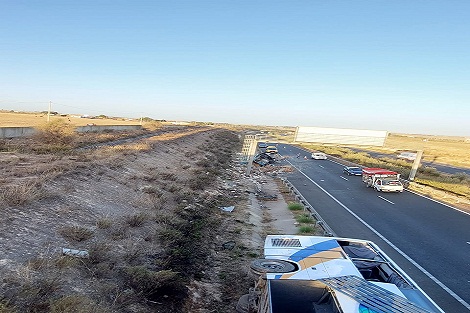 سطات..سبعة جرحى في حادثة سير بالطريق السيار