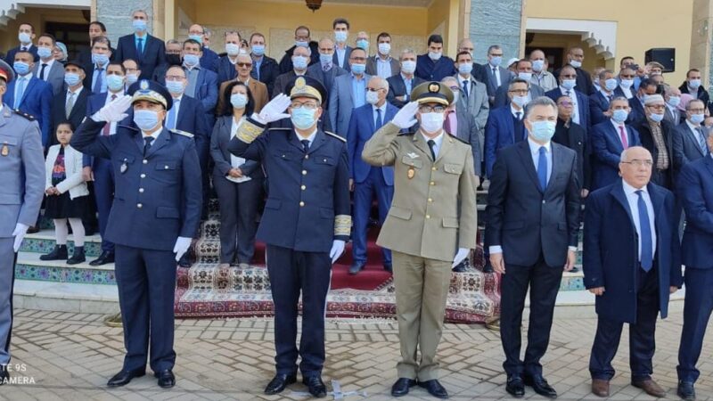 عامل إقليم سطات يترأس مراسيم الاحتفال  بالذكرى 66 لعيد الاستقلال المجيد