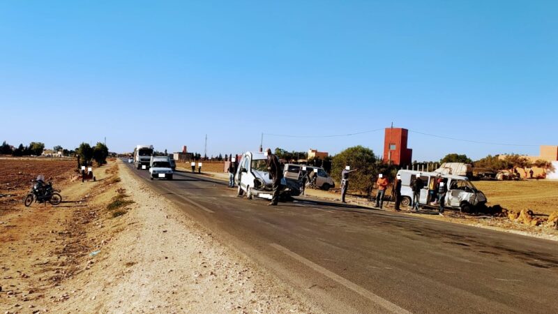 حادث سير يخلف ثلاثة جرحى  وخسائر مادية بدائرة ابن احمد إقليم سطات