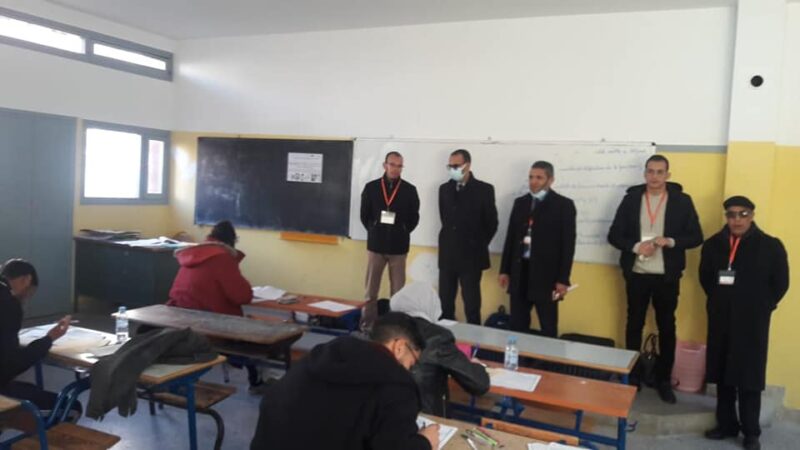 المدير الإقليمي لوزارة التربية الوطنية والتعليم الأولي والرياضة بسطات تفقد مراكز إجراء الاختبارات الكتابية لتوظيف الأطر النظامية للأكاديمية