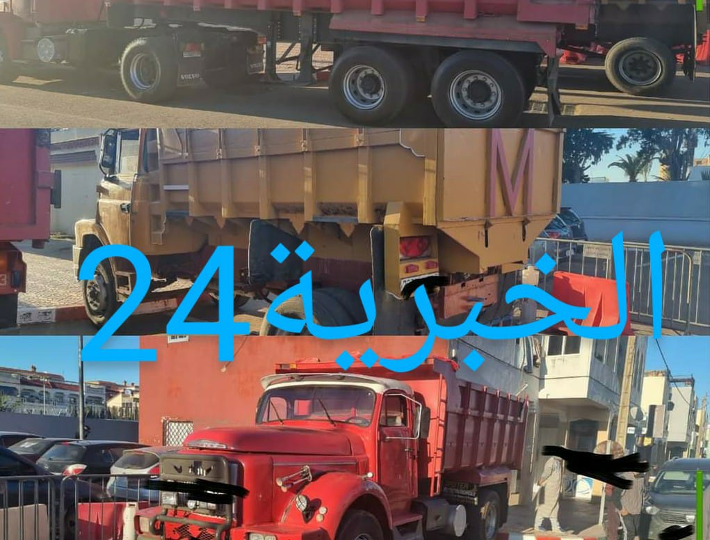  برشيد..درك السوالم  يحجز ثلاثة  شاحنات ويوقف مالكها المبحوث عنه من اجل سرقة الرمال الشاطئية