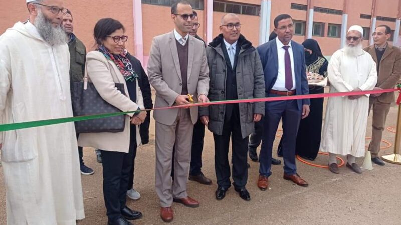 المدير الإقليمي لوزارة التربية الوطنية والتعليم الأولي و الرياضة بسطات يفتتح ثلاثة مراكز رياضية جديدة و مسارات رياضة و دراسة