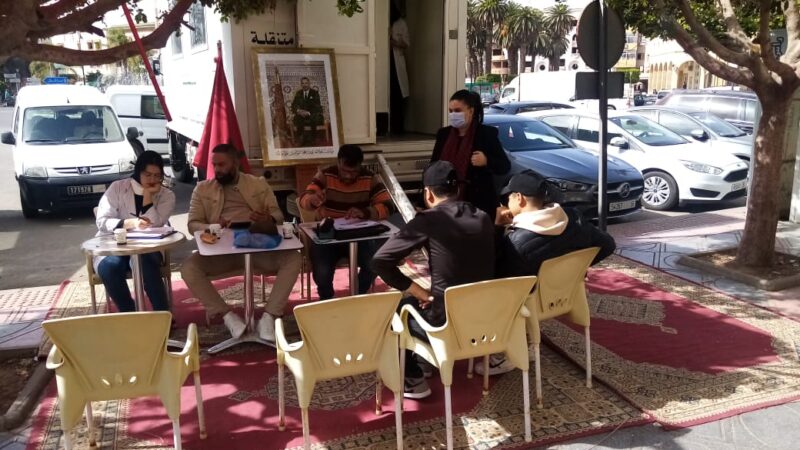 قائدة الملحقة الإدارية الثانية بسطات تُواصل عملية تقريب التلقيح من المواطنين