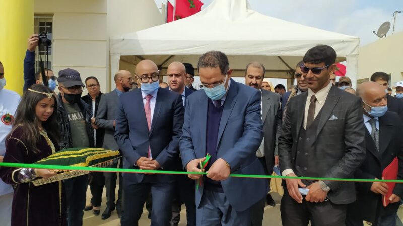 عامل إقليم سطات يدشن مركز سوسيو رياضي للقرب صنف B بجماعة أولاد مراح
