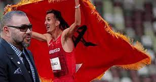 برقية تهنئة من جلالة الملك إلى البطل العالمي سفيان البقالي بمناسبة فوزه بالميدالية الذهبية ضمن بطولة العالم لألعاب القوى (يوجين 2022)