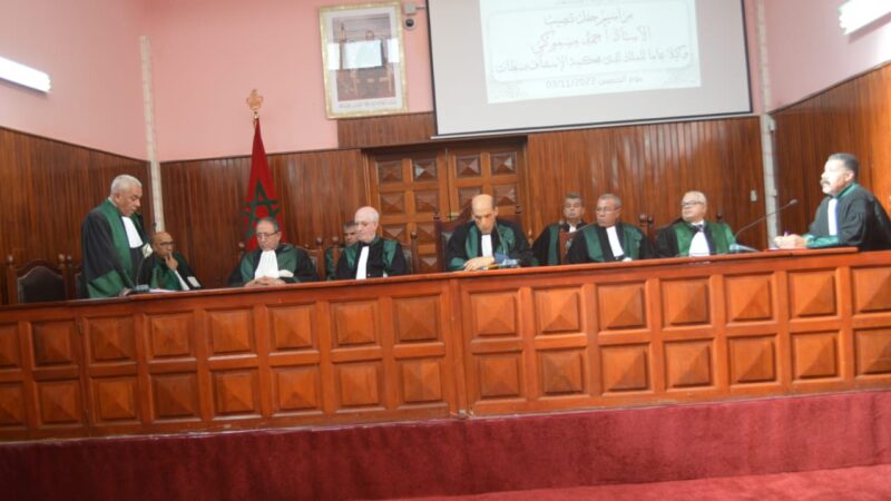 تنصيب الوكيل العام للملك لدى محكمة الاستئناف بسطات