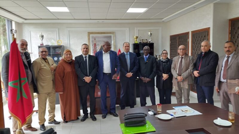 وفد من الفدرالية الدولية لجمعيات أمهات وآباء التلاميذ  في زيارة لأكاديمية جهة الدار البيضاء سطات