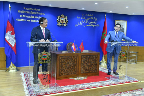 الصحراء المغربية .. كمبوديا تعرب عن دعمها الكامل لسيادة المغرب ووحدته الترابية (بيان مشترك)