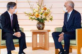 إمبراطور اليابان يستقبل رئيس مجلس النواب