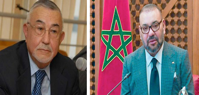 برقية تعزية ومواساة من جلالة الملك إلى أفراد أسرة المرحوم الأستاذ عبد الواحد الراضي