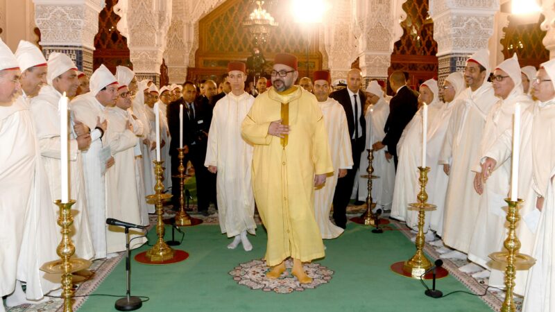 أمير المؤمنين يترأس بمسجد حسان بالرباط حفلا دينيا إحياء لليلة المولد النبوي الشريف