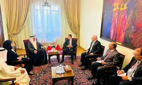 بمناسبة ترؤسه لمجلس وزراء خارجية الدول الأعضاء في جامعة الدول العربية، ناصر بوريطة يجري محادثات مع نظيره البحريني بالقاهرة