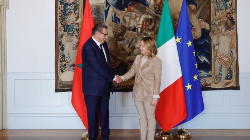 أخنوش يتباحث بروما مع رئيسة الوزراء الإيطالية