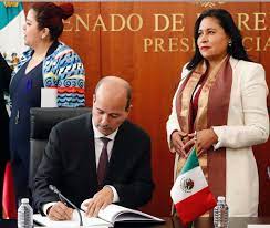 رئيس مجلس المستشارين، النعم ميارة، يتباحث بمكسيكو مع رئيسة مجلس الشيوخ المكسيكي