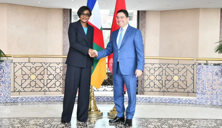 بوريطة يستقبل وزيرة خارجية إفريقيا الوسطى حاملة رسالة خطية إلى جلالة الملك من رئيس الجمهورية