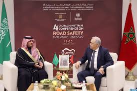 المؤتمر الوزاري حول السلامة الطرقية بمراكش : لفتيت يتباحث مع نظيره السعودي
