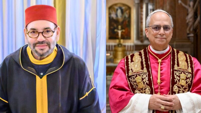 برقية تهنئة من أمير المؤمنين صاحب الجلالة الملك محمد السادس إلى قداسة البابا ليو الرابع عشر بمناسبة انتخابه لاعتلاء الكرسي البابوي