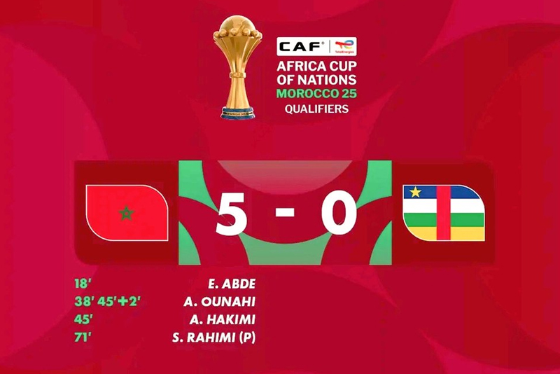 مونديال 2026 -التصفيات الإفريقية (الجولة 7/المجموعة 5) .. المنتخب المغربي يتأهل إلى النهائيات عقب فوزه على النيجر (5-0)