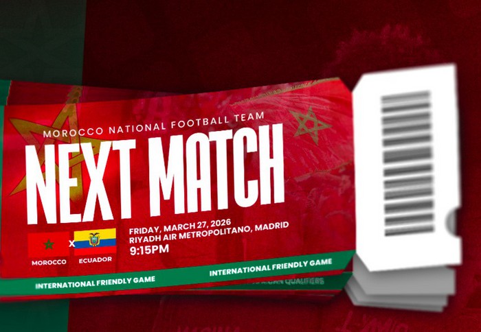كرة القدم .. بيع 54 ألف تذكرة خاصة بمباراتي المغرب الوديتين ضد الإكوادور والبارغواي (اللجنة المنظمة)